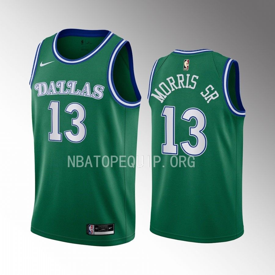 Markieff Morris Dallas Mavericks #13 Green Jersey 2022-23 Classic Edition Swingman