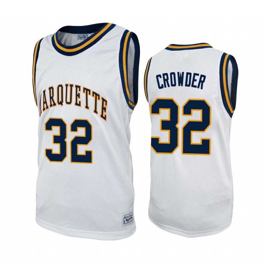 Marquette Golden Eagles Jae Crowder Alumni Jersey White NCAA