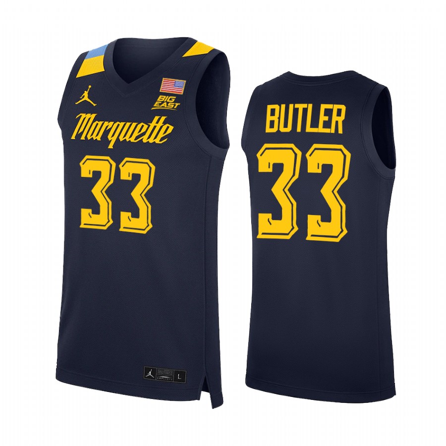 Marquette Golden Eagles Jimmy Butler Jersey College  Blue NBA Alumni Uniform