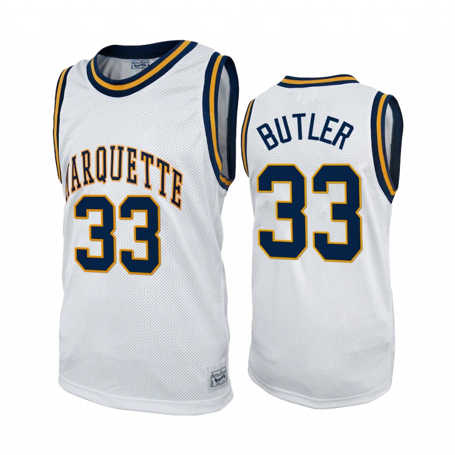 Marquette Golden Eagles Jimmy Butler Jersey Commemorative Classic White NBA Alumni Uniform