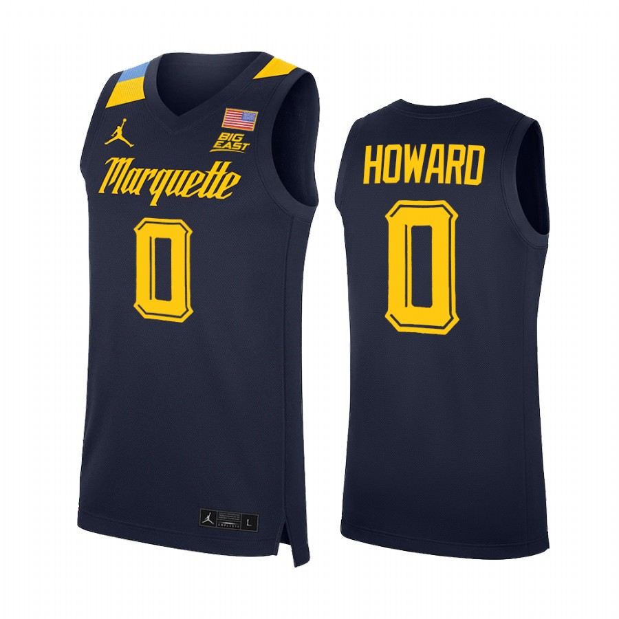 Marquette Golden Eagles Markus Howard Jersey College  Blue NBA Alumni Uniform