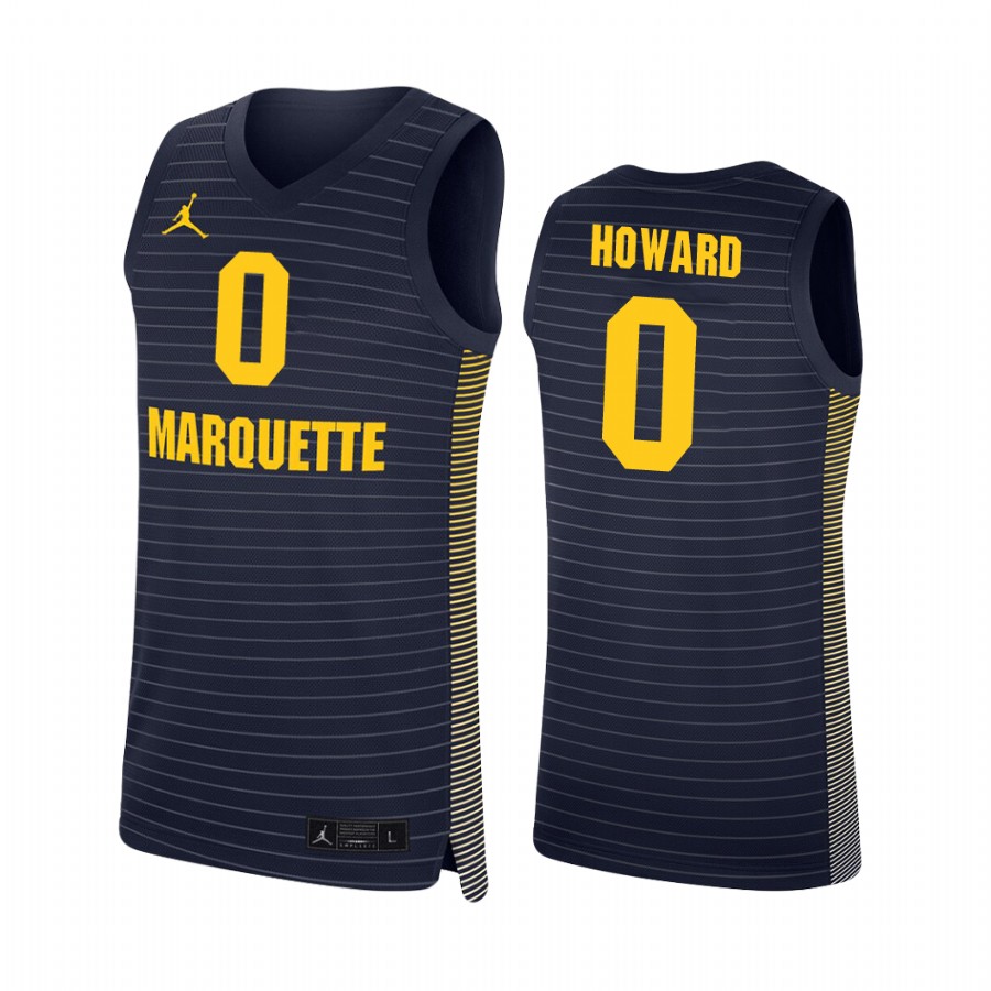 Marquette Golden Eagles Markus Howard Navy  College  Jersey