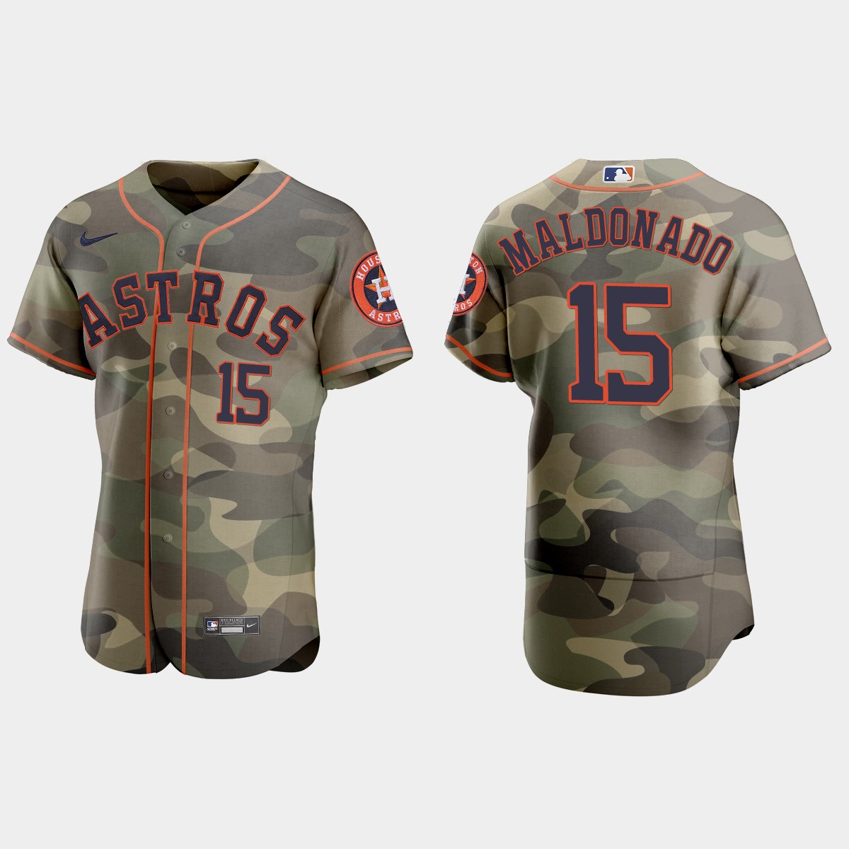 Martin Maldonado Houston Astros 2021 National Armed Forces Day Jersey - Camo