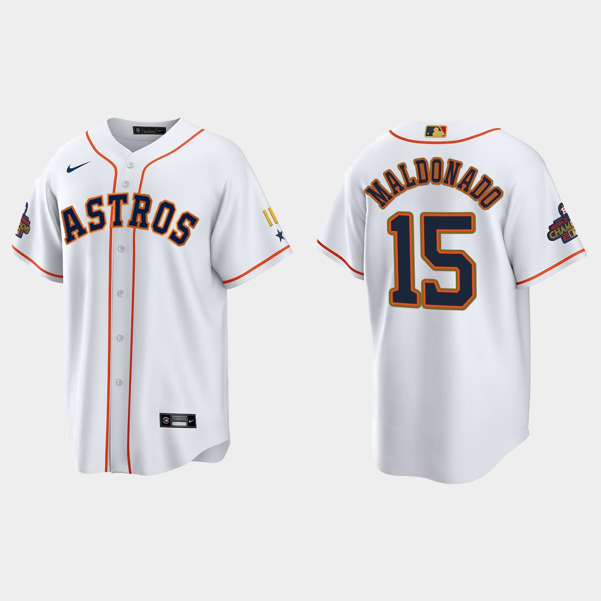 Martin Maldonado Houston Astros 2023 Gold Program Jersey - White