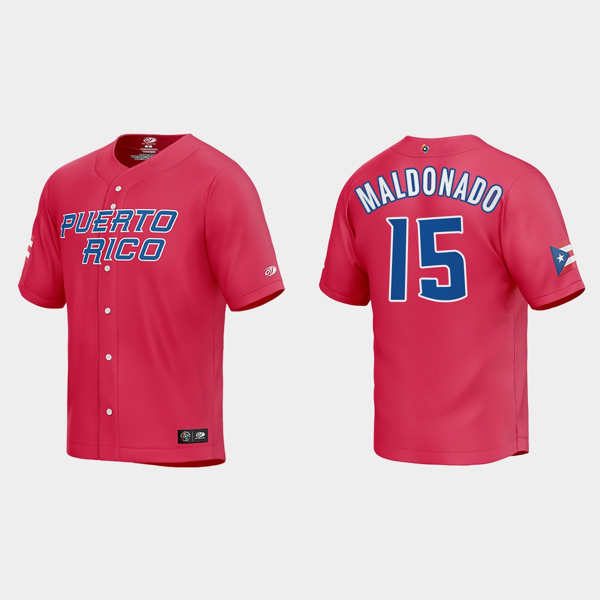 Martin Maldonado Puerto Rico  2023 World  Classic Jersey - Red