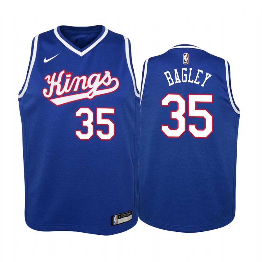 Marvin Bagley Sacramento Kings Royal Hardwood Classics Jersey - Youth