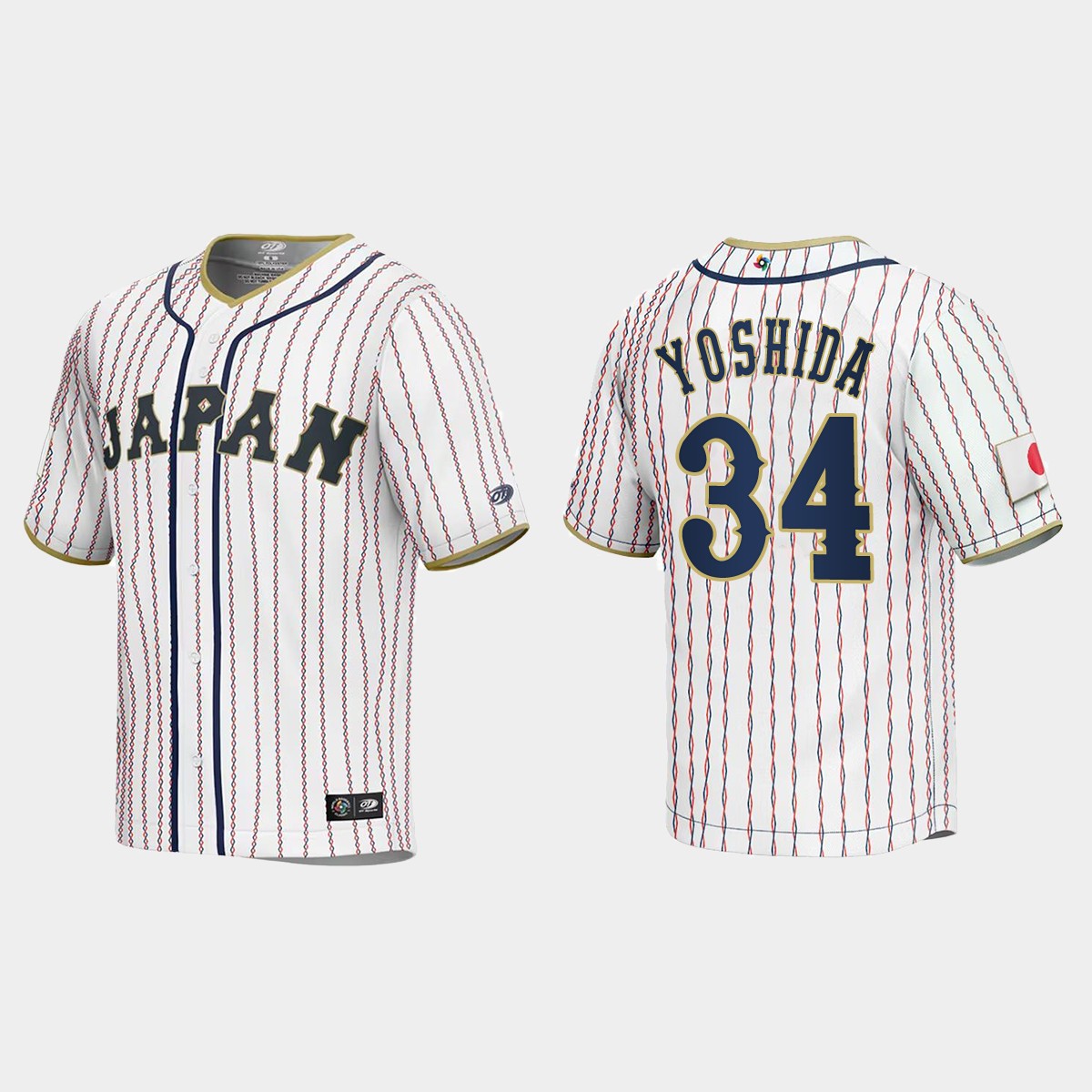 Masataka Yoshida Japan  2023 World  Classic Jersey - White