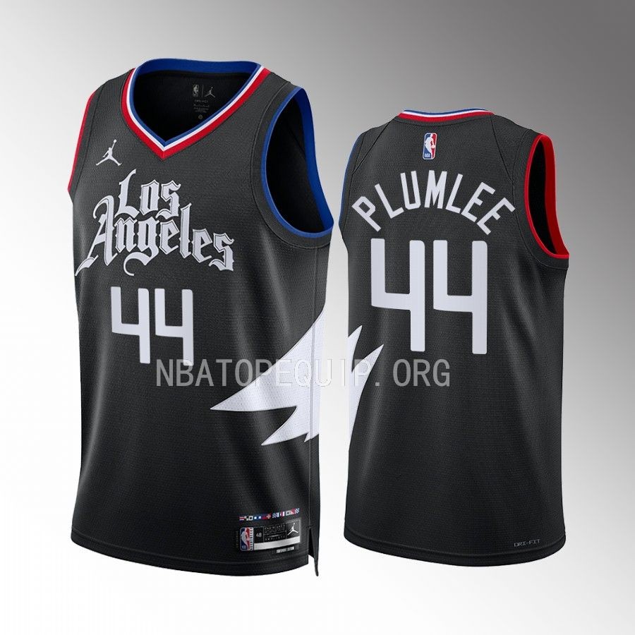 Mason Plumlee #44 LA Clippers 2022-23 Statement Edition Black Jersey