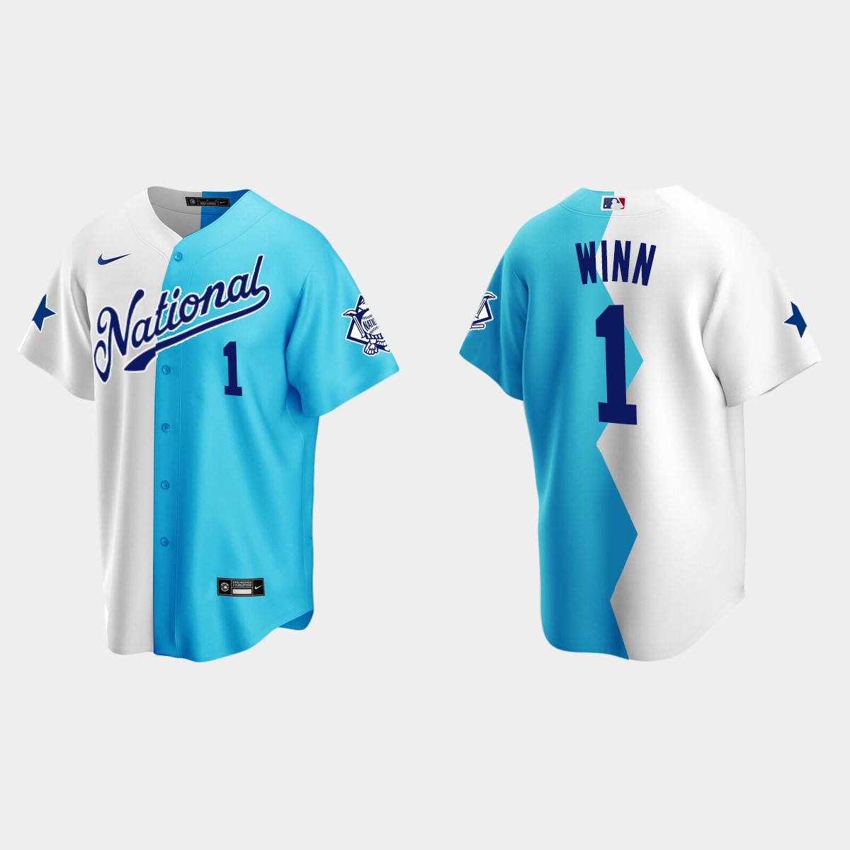 Masyn Winn MLB 2022 All-Star Futures Game Split Jersey - White Teal