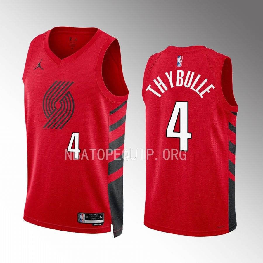 Matisse Thybulle 2022-23 Portland Trail Blazers Red #4 Statement Edition Jersey Swingman