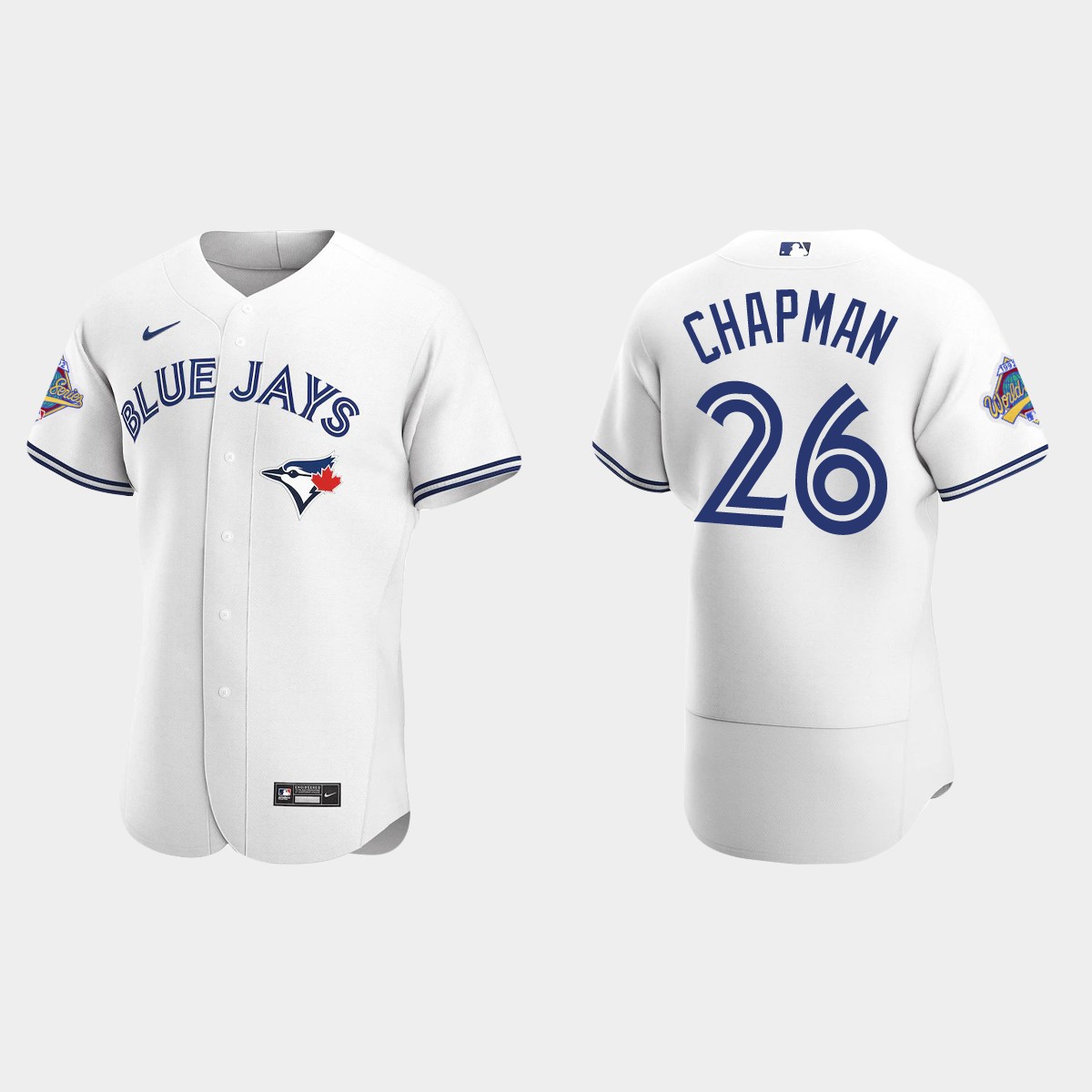Matt Chapman Toronto Blue Jays 1992 World Series Patch Jersey - White