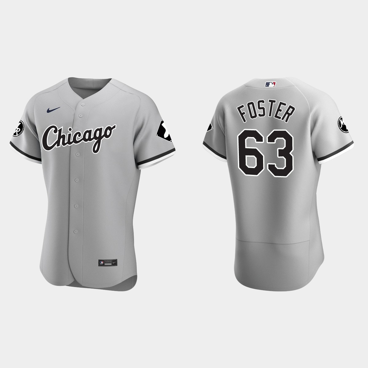 Matt Foster Chicago White Sox MR Patch Jersey - Gray