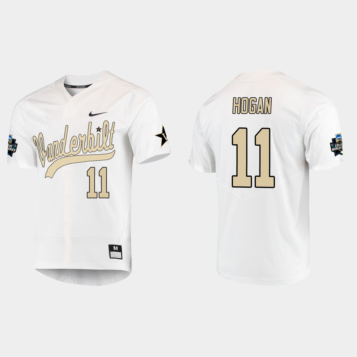 Matt Hogan Vanderbilt Commodores College World Series  Jersey - White