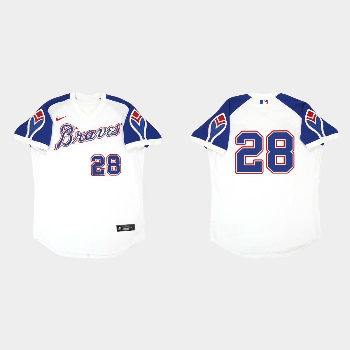 Matt Olson Atlanta Braves 1974 Cooperstown Collection Throwback Home Jersey - White