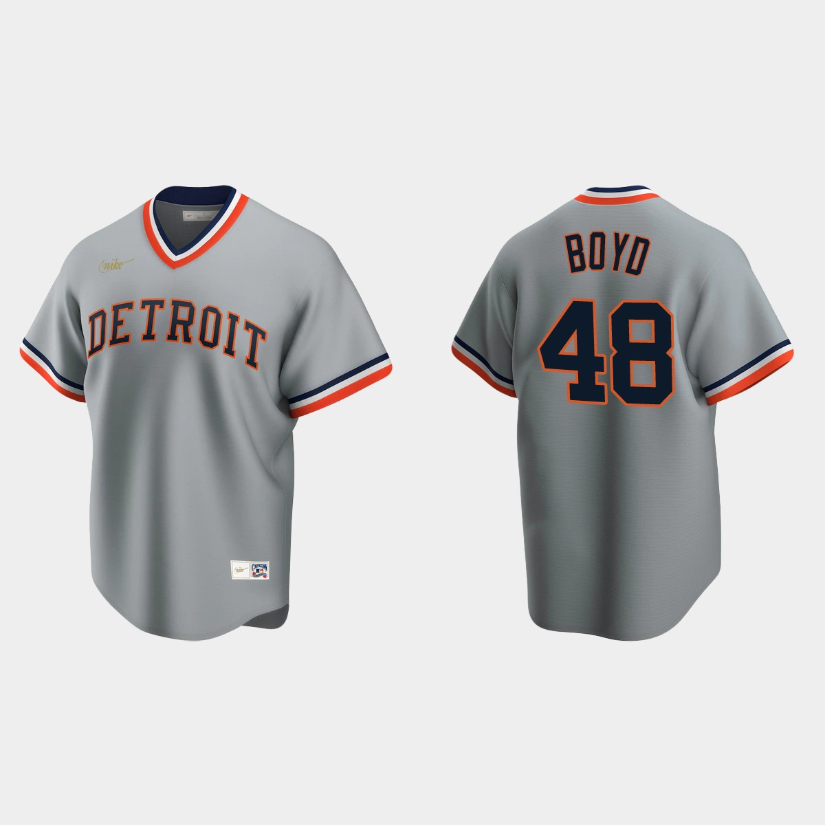 Matthew Boyd Detroit Tigers Cooperstown Collection Road Jersey - Gray