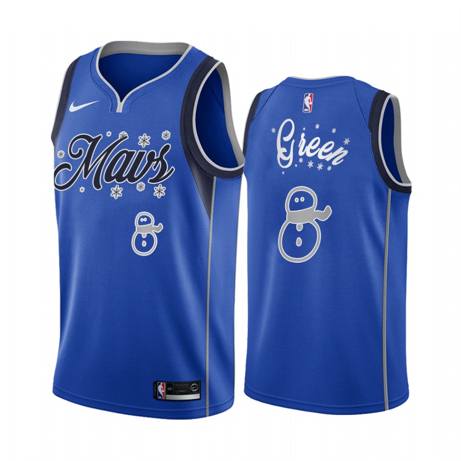 Mavericks Josh Green 2020 Xmas Jersey Festive Special Edition Navy