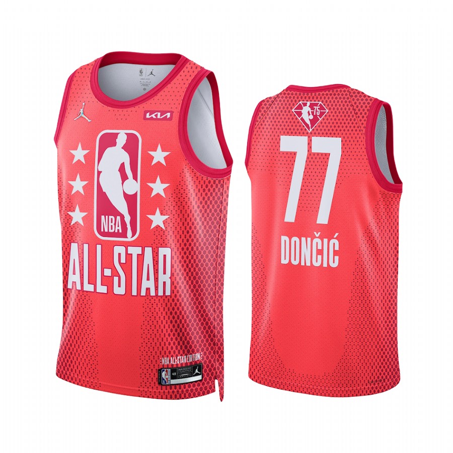 Mavericks Luka Doncic 2022 NBA All-Star Jersey Maroon Reserves Uniform