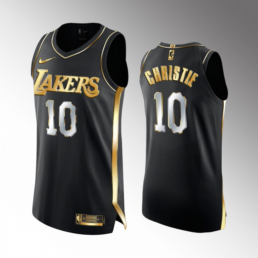 Max Christie Los Angeles Lakers #10 Black Golden Edition Jersey