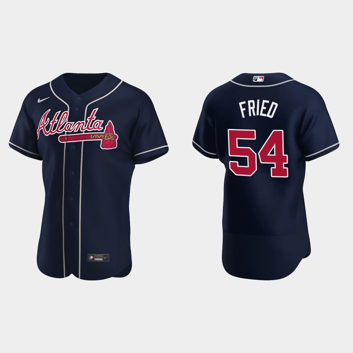 Max Fried #54 Atlanta Braves 2020 Alternate Team Jersey - Navy