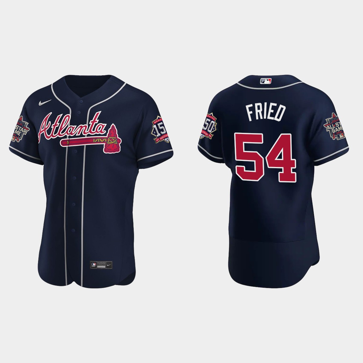 Max Fried #54 Atlanta Braves Team 2021 MLB All-Star Jersey - Navy