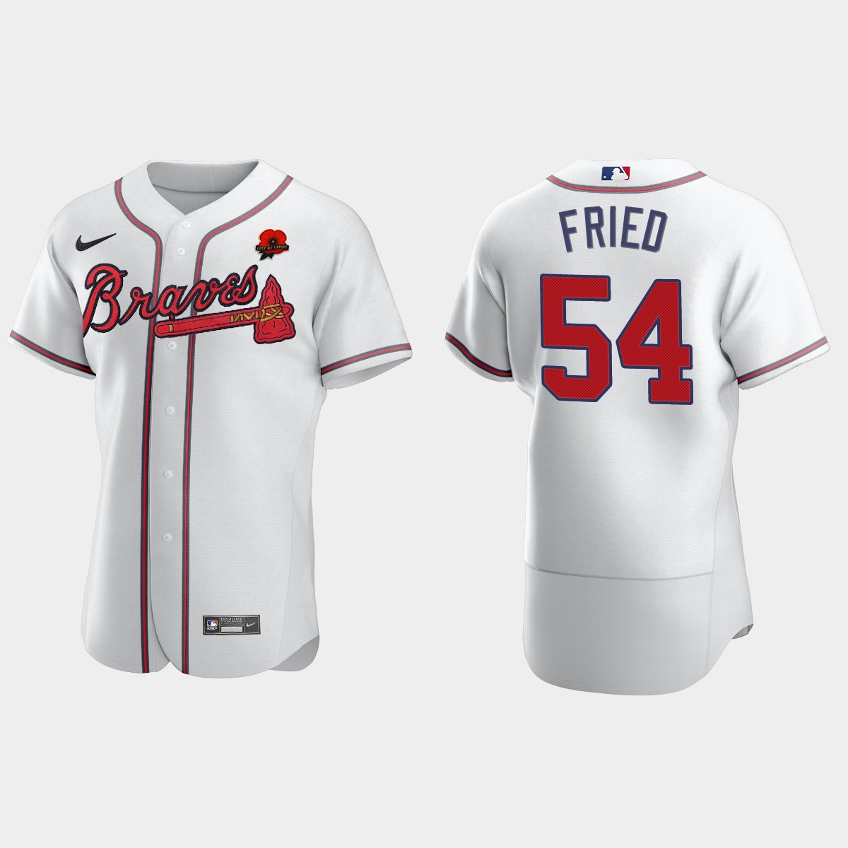 Max Fried Atlanta Braves 2021 Memorial Day Jersey - White