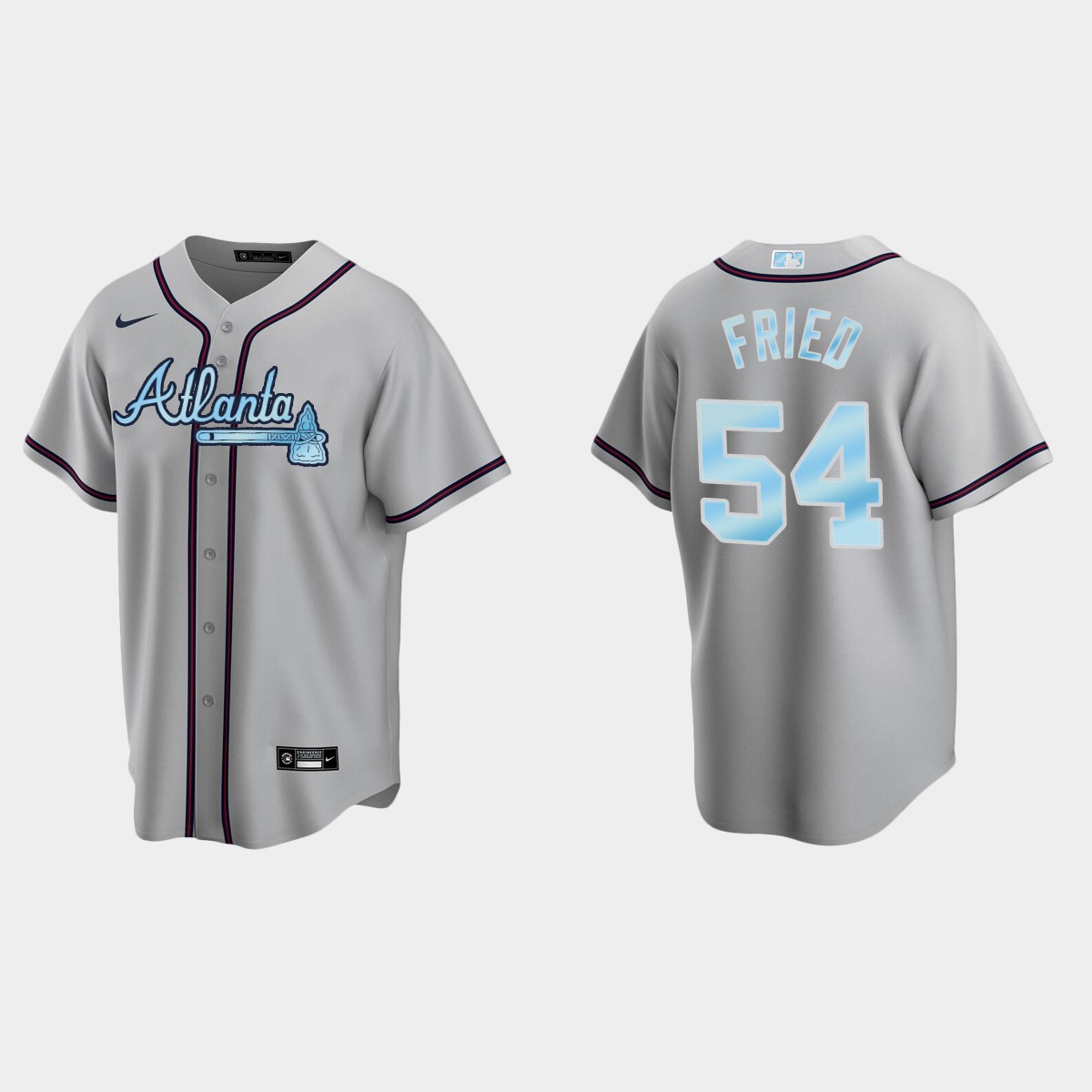 Max Fried Atlanta Braves 2022 Father's Day Jersey - Gray