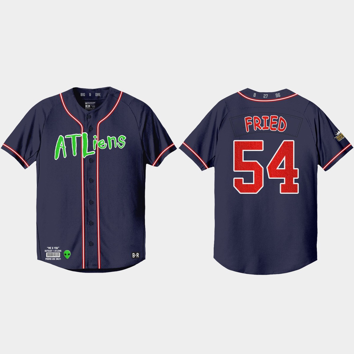 Max Fried Atlanta Braves 25th Anniversary  Outkast Jersey - Navy
