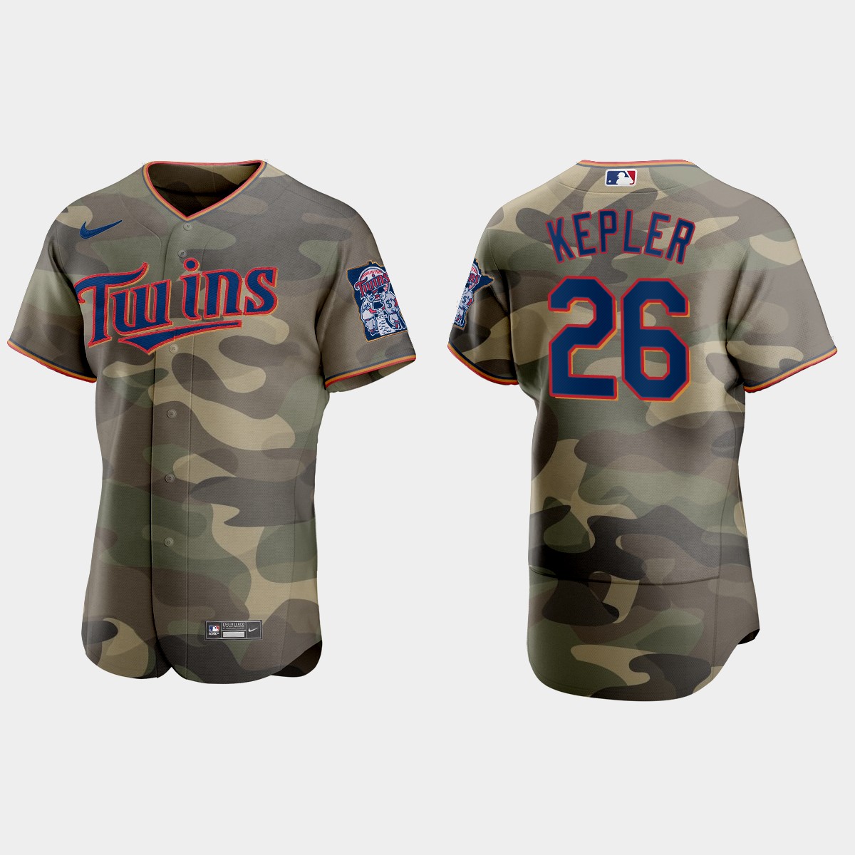 Max Kepler Minnesota Twins 2021 National Armed Forces Day Jersey - Camo