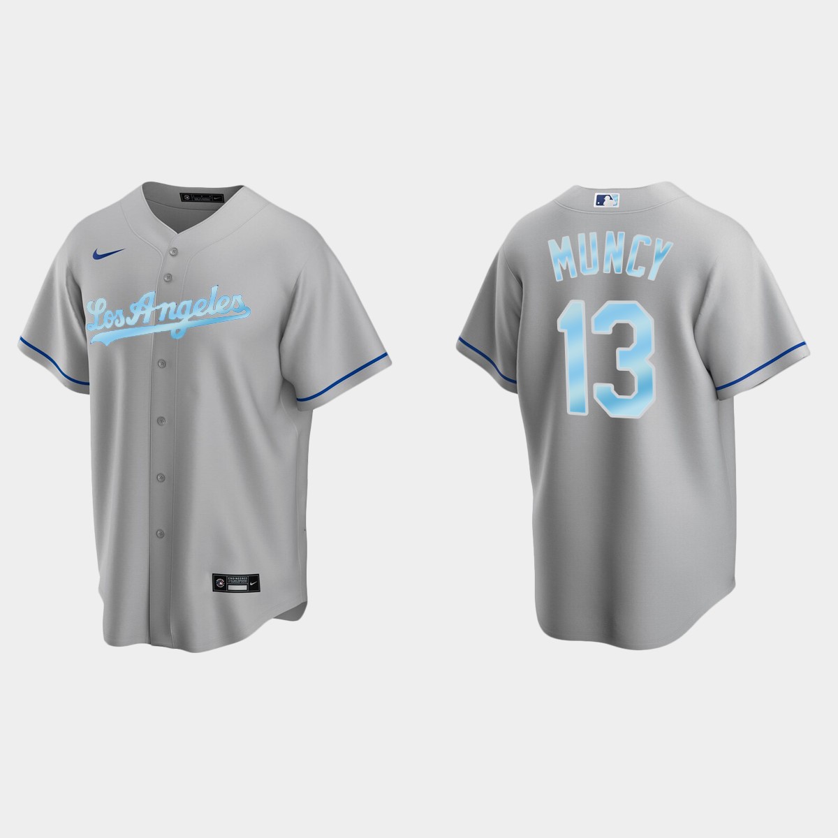Max Muncy Los Angeles Dodgers 2022 Father's Day Gift Jersey - Gray