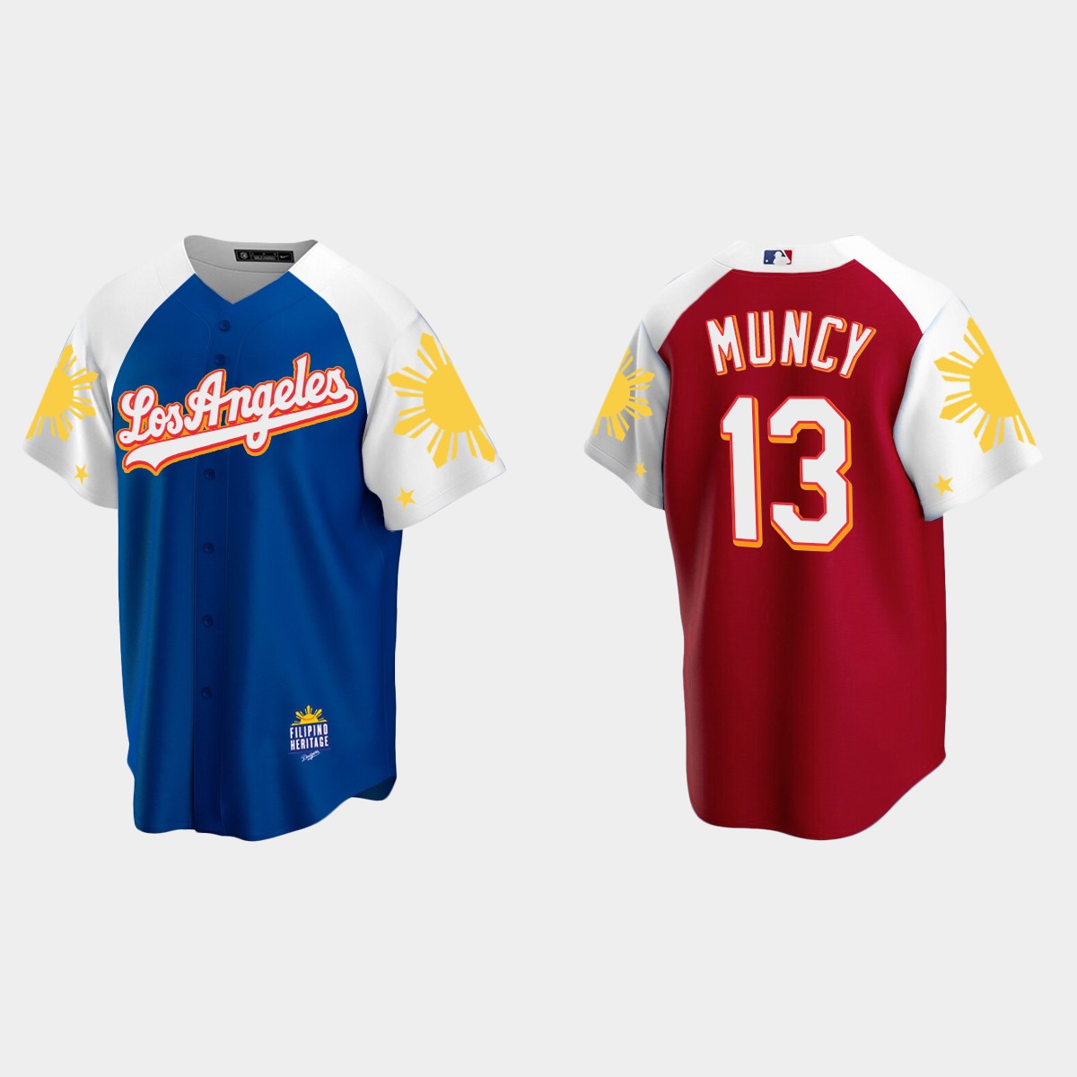 Max Muncy Los Angeles Dodgers 2022 Filipino Heritage Night Jersey - Royal Red