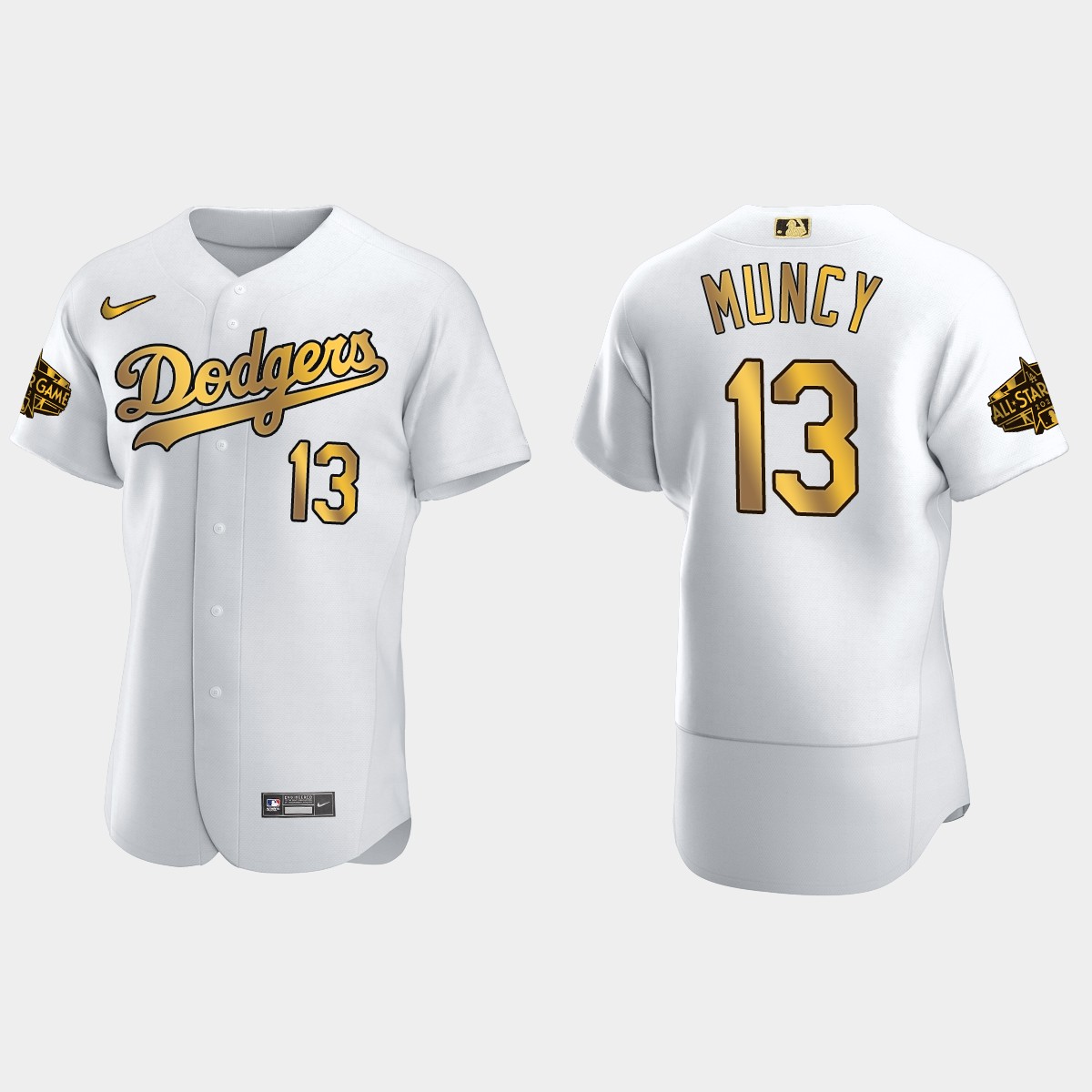 Max Muncy Los Angeles Dodgers 2022 MLB All-Star Game Jersey - White Gold
