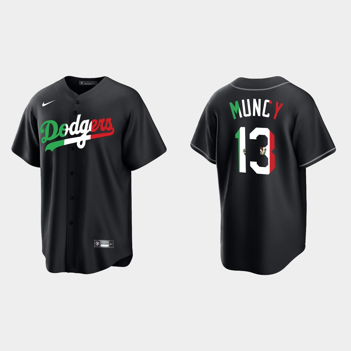 Max Muncy Los Angeles Dodgers Mexican Heritage Night Jersey - Black