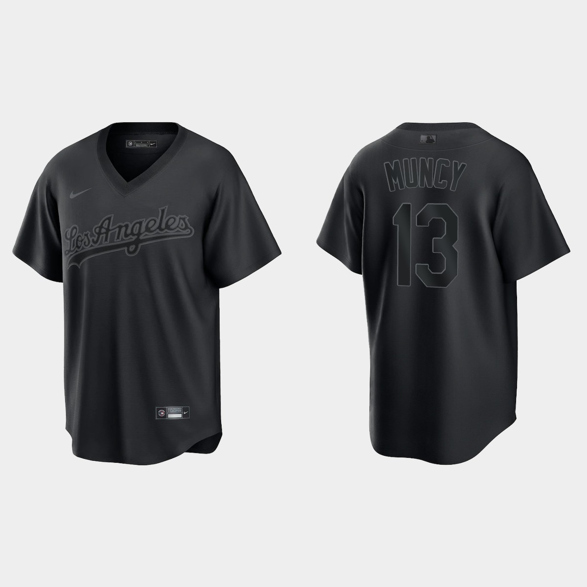 Max Muncy Los Angeles Dodgers Pitch Black Fashion Jersey - Black
