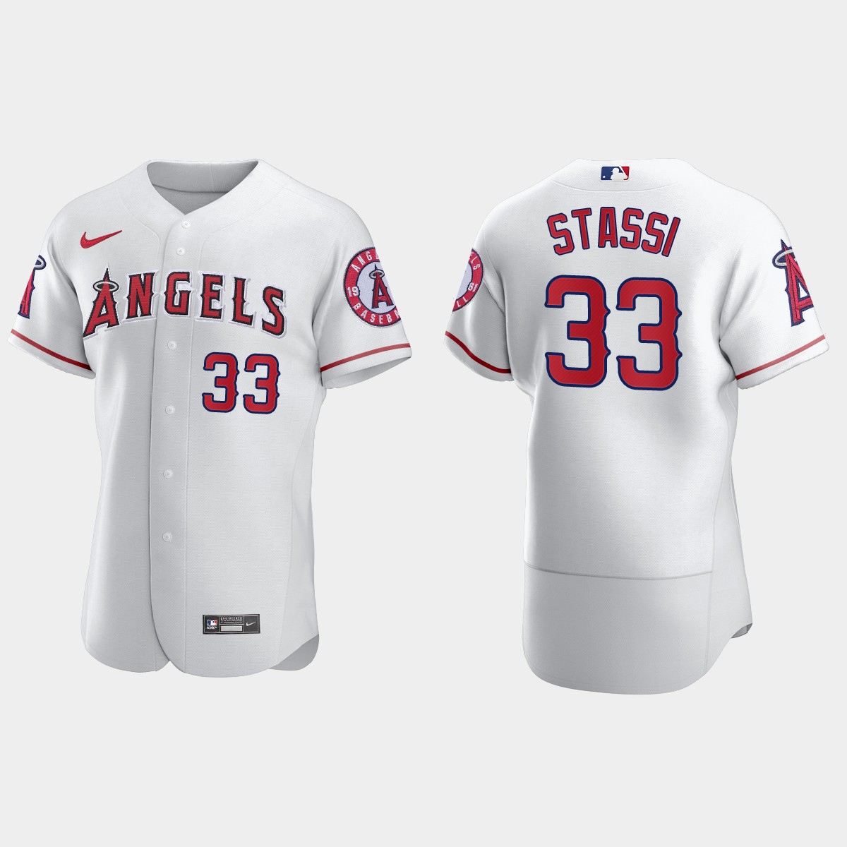 Max Stassi #33 Los Angeles Angels Home Jersey - White