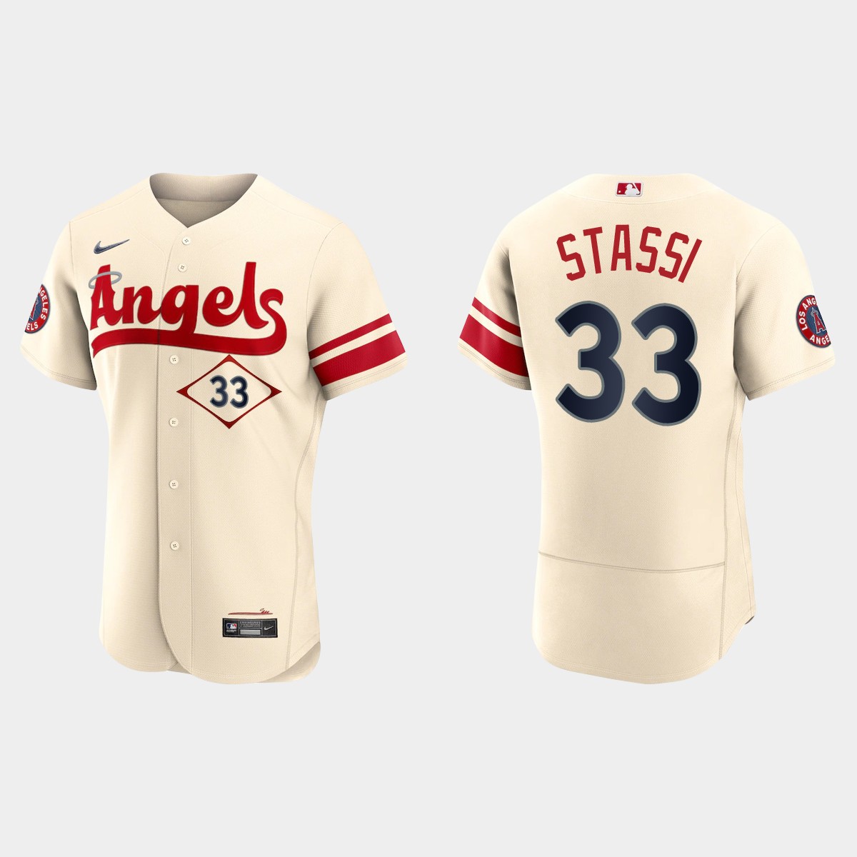 Max Stassi Los Angeles Angels 2022 City Connect Jersey - Cream