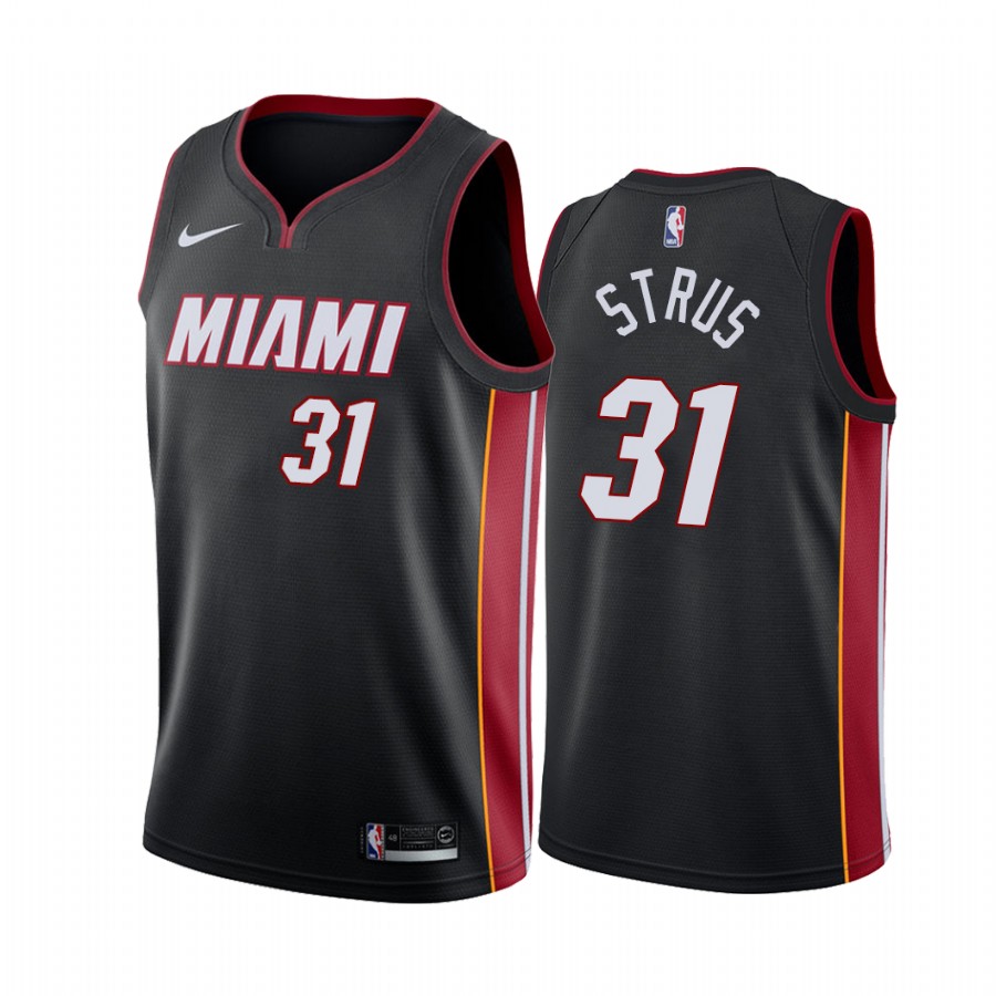 Max Strus Miami Heat 2020-21 Black Icon Jersey 2020 Trade