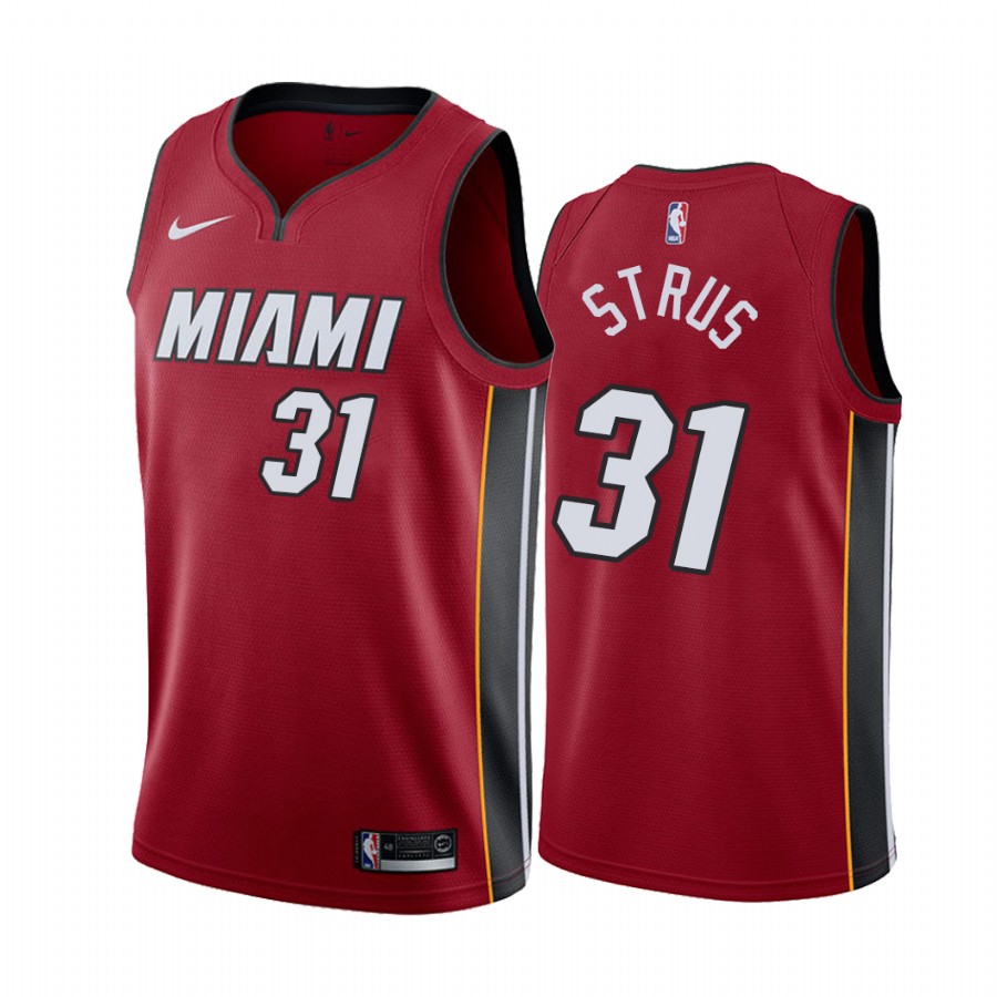 Max Strus Miami Heat 2020-21 Red Statement Jersey 2020 Trade