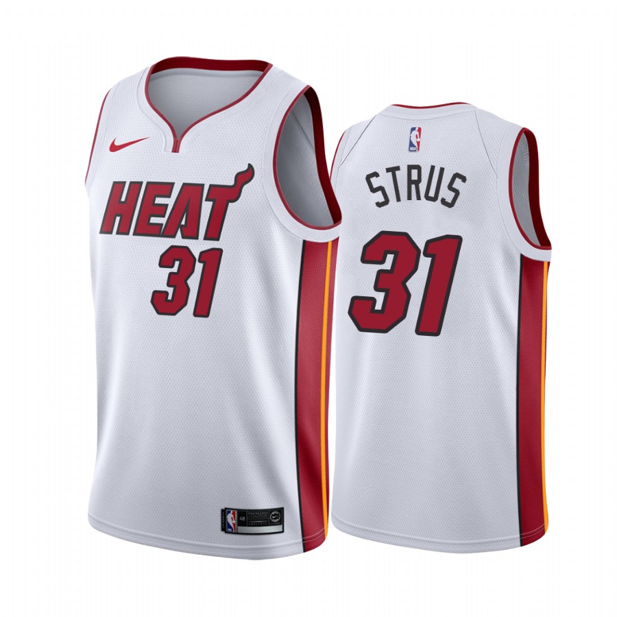 Max Strus Miami Heat 2020-21 White Association Jersey 2020 Trade