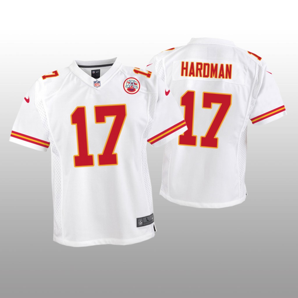 Mecole Hardman Kansas City Chiefs White NFL Draft Game Jersey