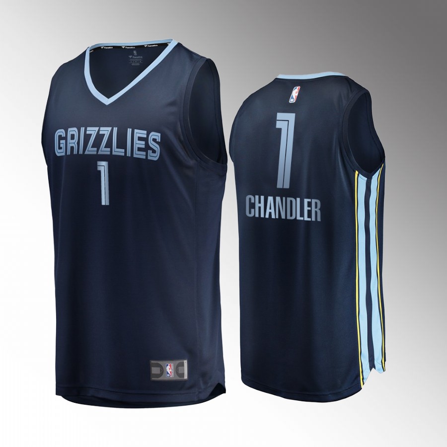 Memphis Grizzlies #1 Kennedy Chandler Icon Edition Jersey  Blue