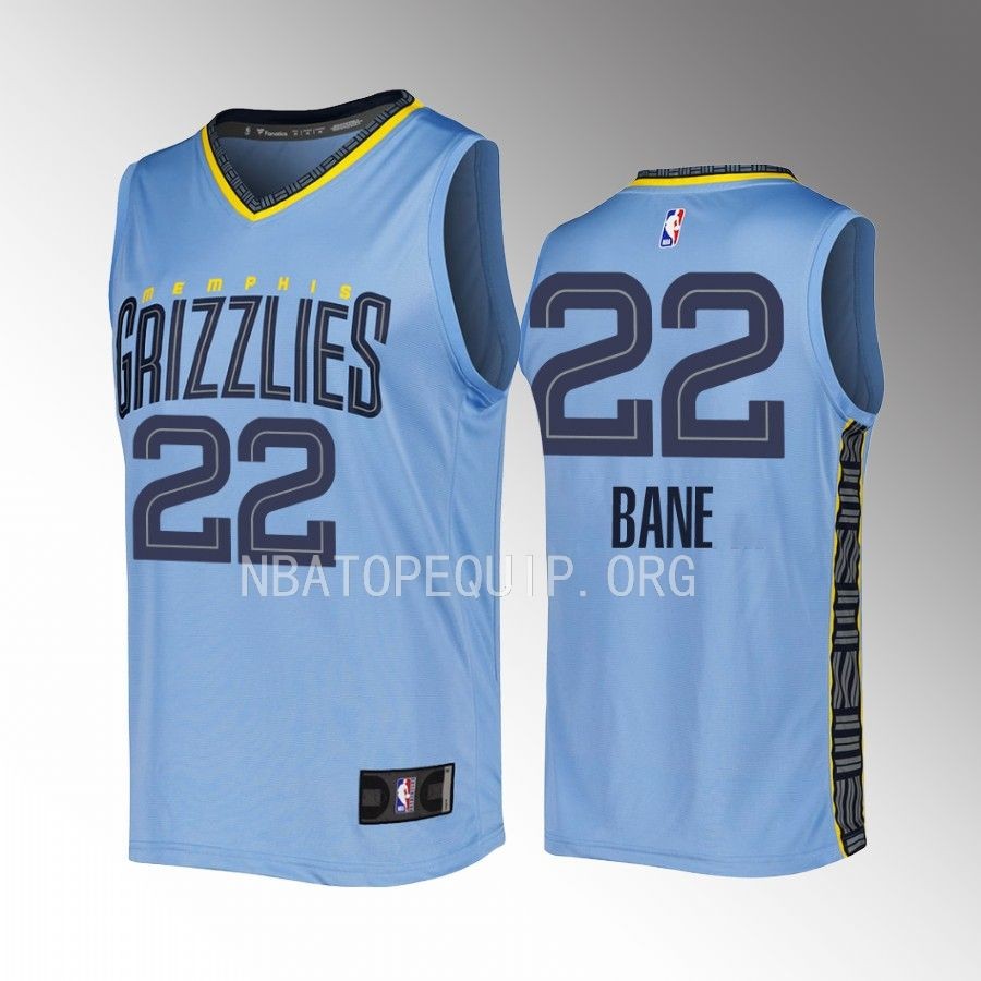 Memphis Grizzlies #22 Desmond Bane Statement Edition Jersey 2022-23 Fast Break  Blue
