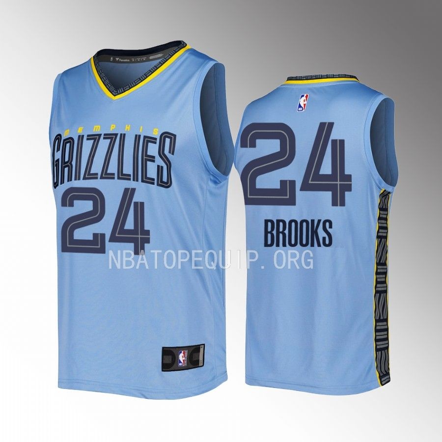 Memphis Grizzlies #24 Dillon Brooks Statement Edition Jersey 2022-23 Fast Break  Blue
