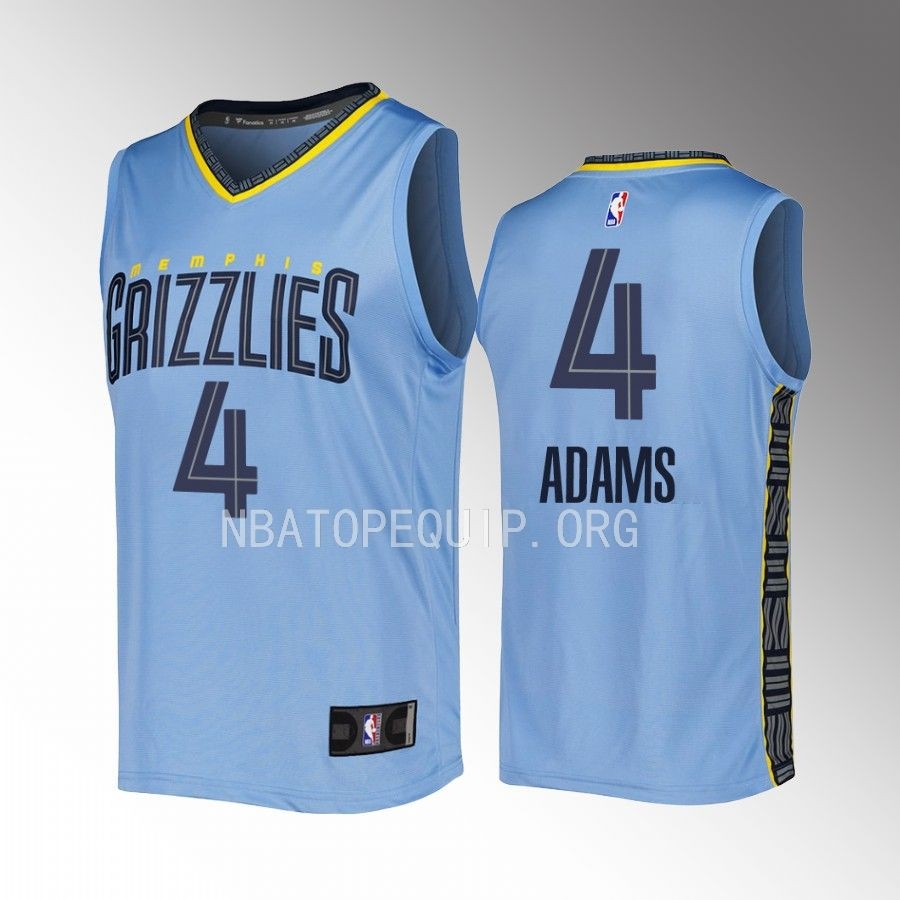 Memphis Grizzlies #4 Steven Adams Statement Edition Jersey 2022-23 Fast Break  Blue