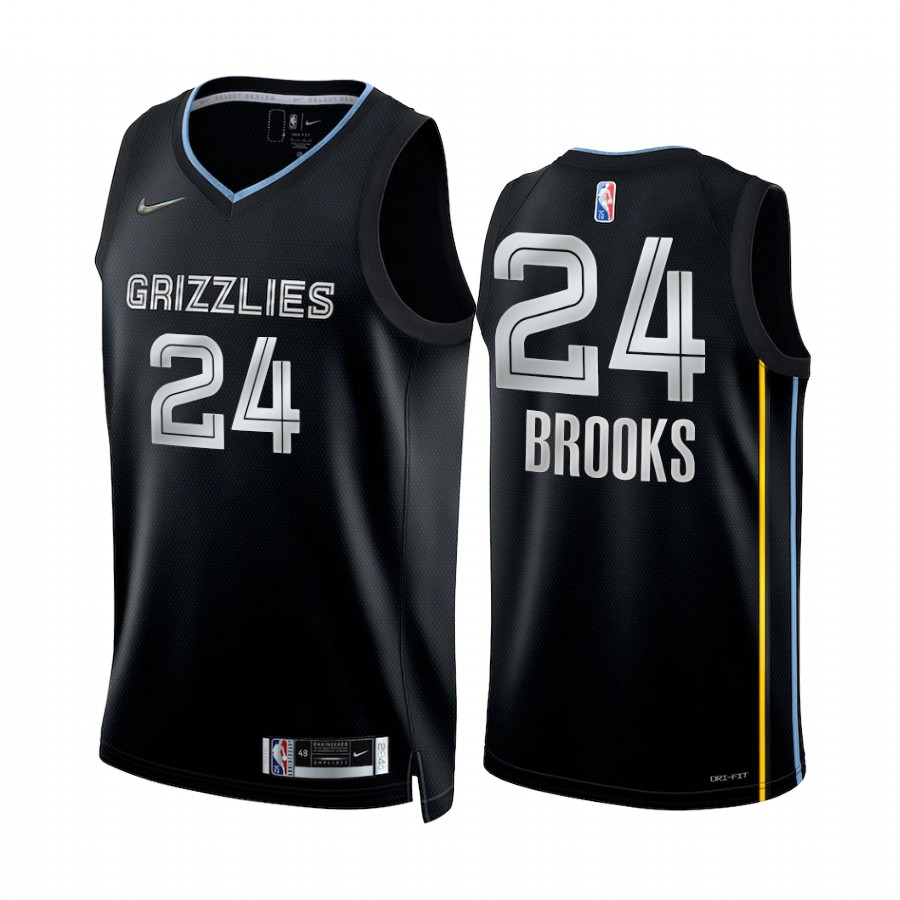 Memphis Grizzlies Dillon Brooks #24 Select Series Black Jersey Diamond Badge