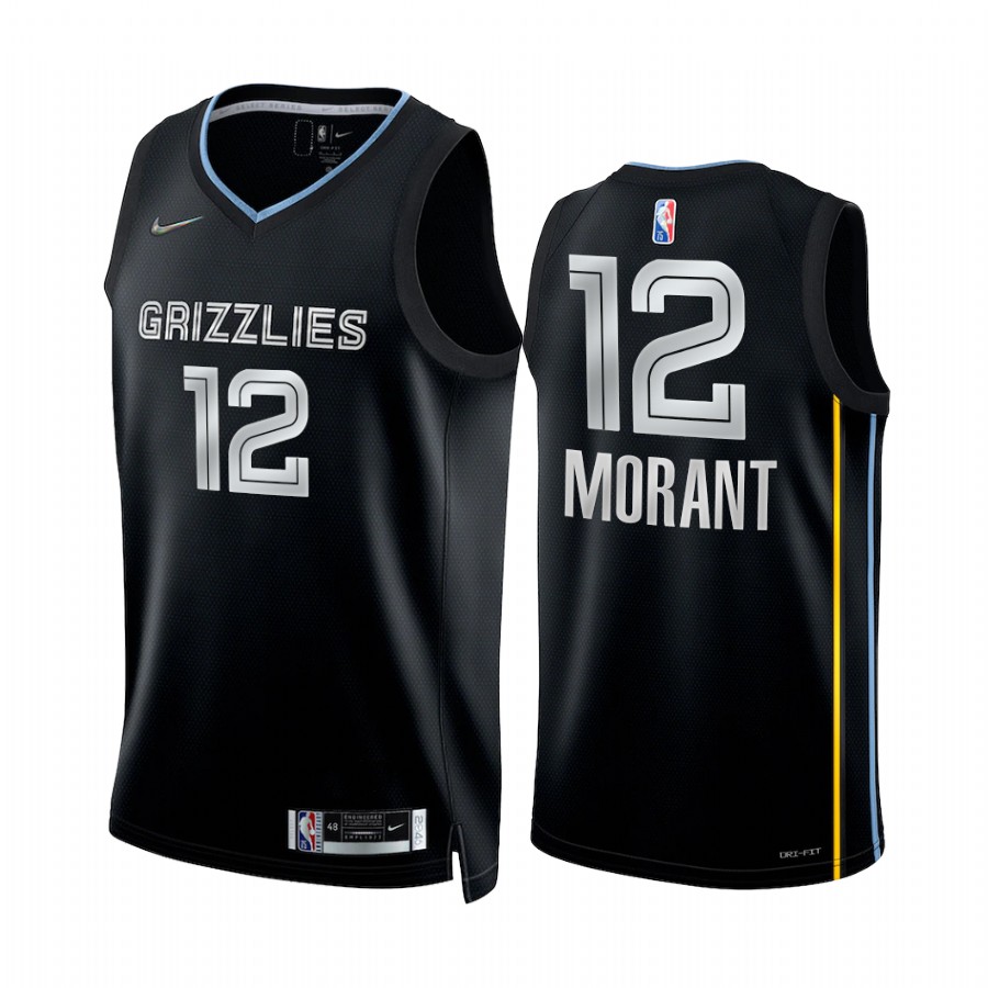Memphis Grizzlies Ja Morant #12 Rookie of the Year Black Jersey Select Series