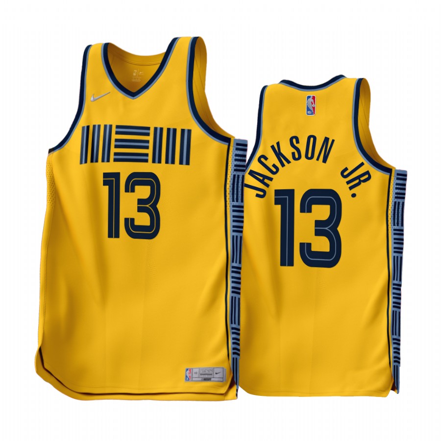 Memphis Grizzlies Jaren Jackson Jr. 2022-23 Earned Edition Gold #13 Jersey