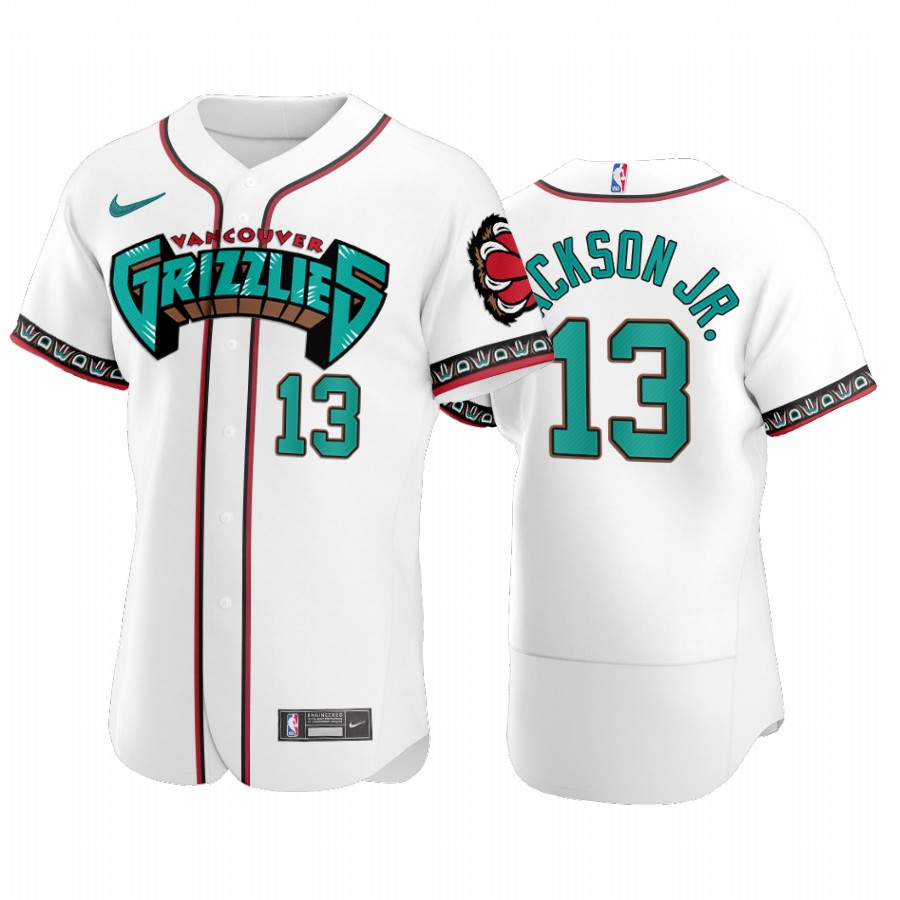 Memphis Grizzlies Jaren Jackson Jr. NBA X MLB Crossover Edition Baseball Jersey Shirts