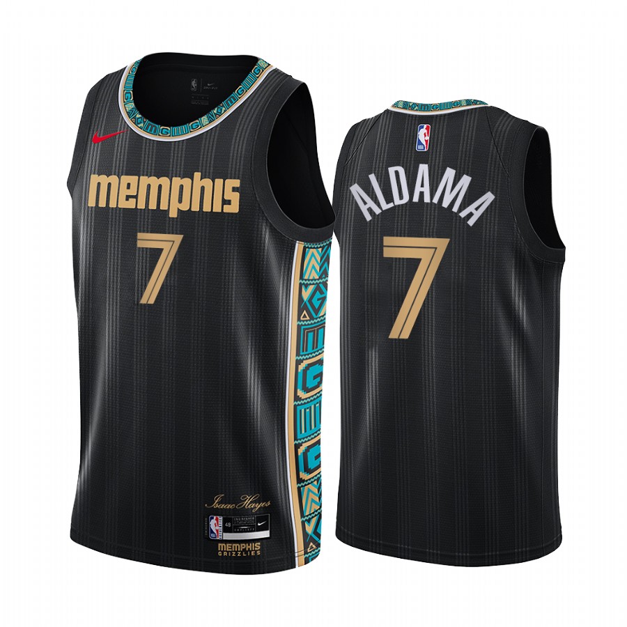 Memphis Grizzlies Santi Aldama 2021 NBA Draft #7 City Edition Jersey Black
