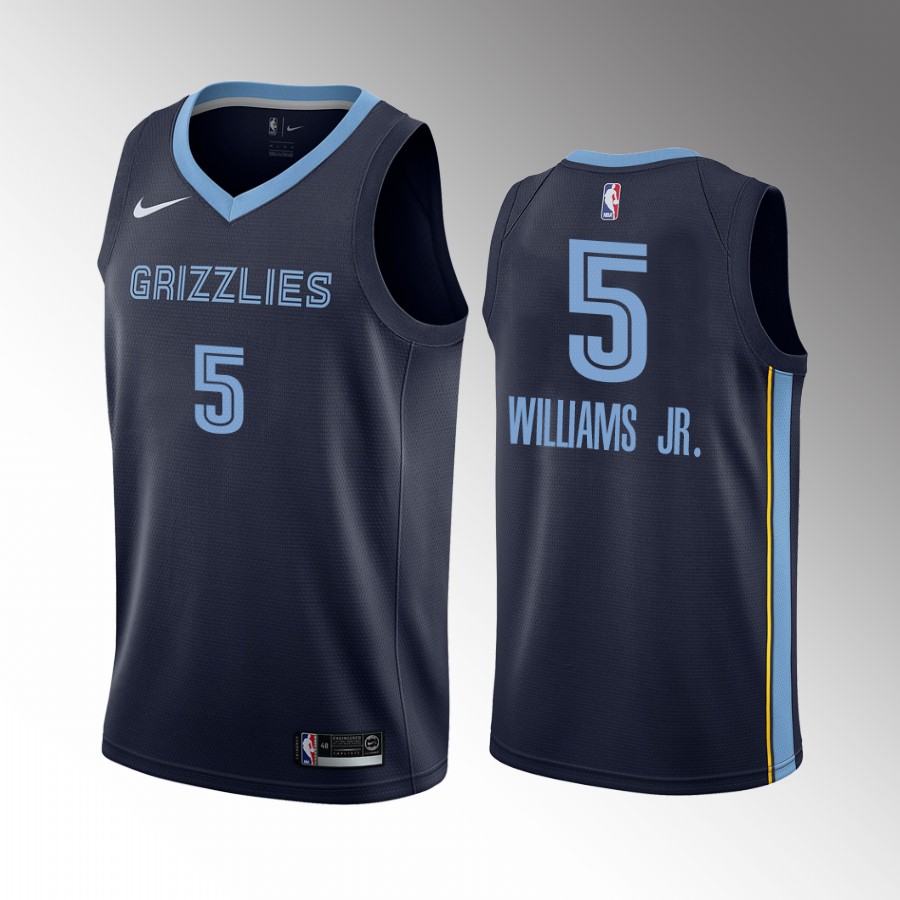Memphis Grizzlies Vince Williams Jr. 2022 NBA Draft Navy #5 Jersey Icon Edition