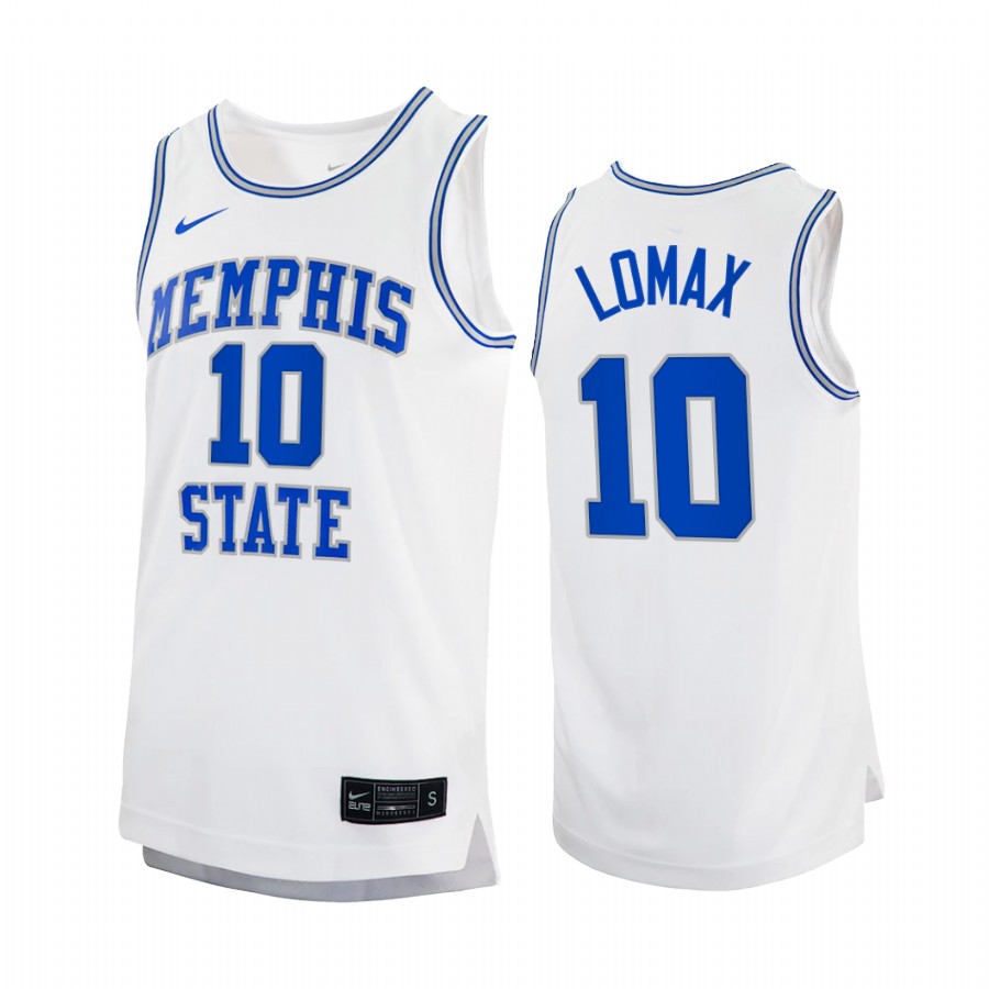 Memphis Tigers Alex Lomax Jersey 2022 Retro White College  Uniform